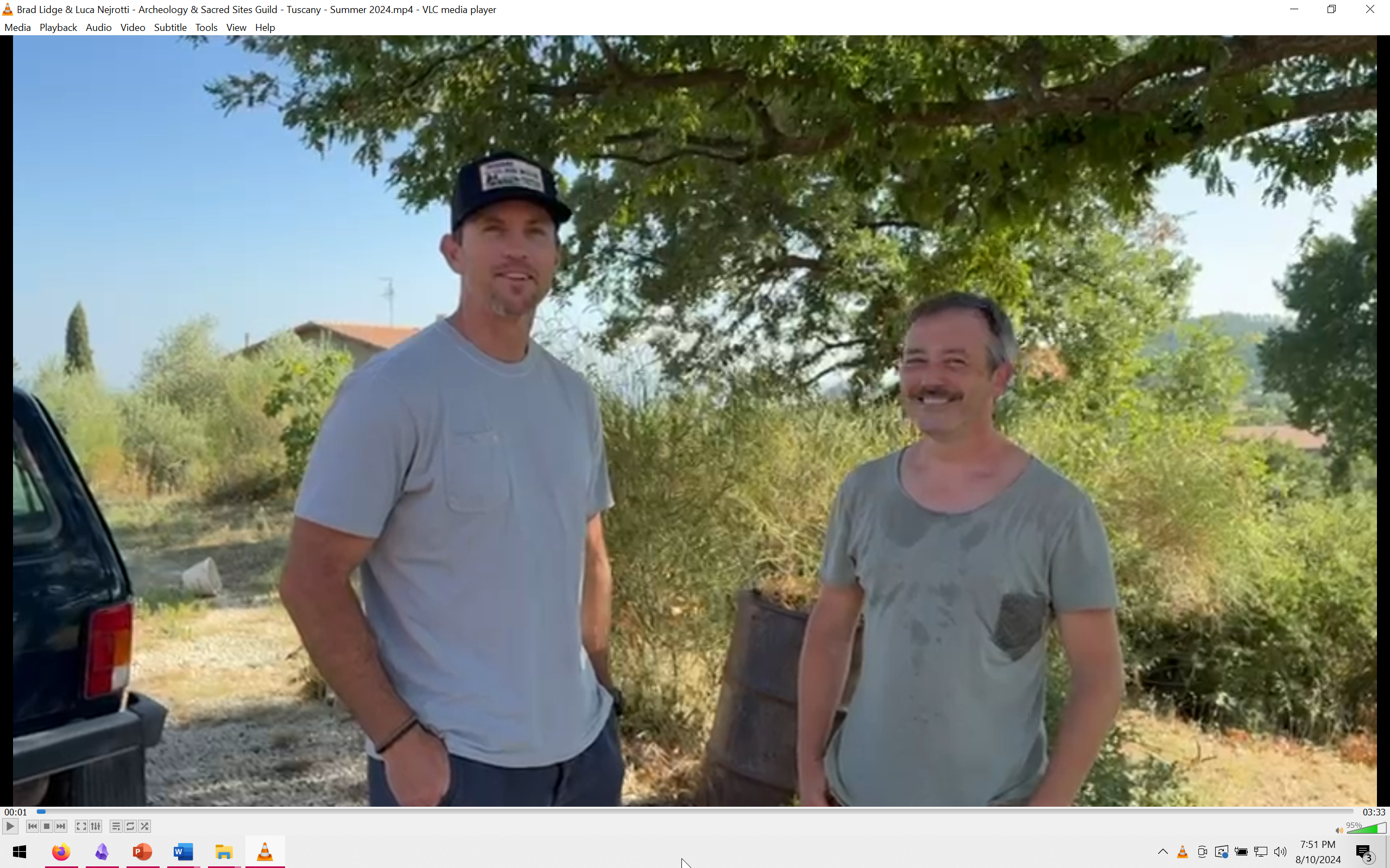 Brad Lidge & Luca Nejrotti - Tuscany - Archeology & Sacred Sites Guild